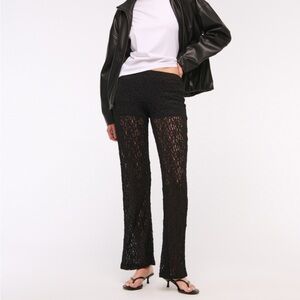 Abercrombie & Fitch Black Lace Pants